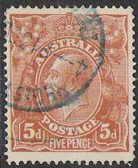 Australia #36 King George V Used