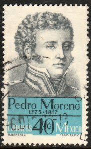MEXICO 987, Pedro Moreno Hero War for Independence Used. VF. (1226)