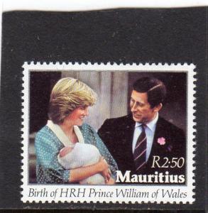 Mauritius Birth of Prince William  MNH