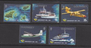 Guernsey 1994 PO Anniversary,  set of 5,  mint NHM