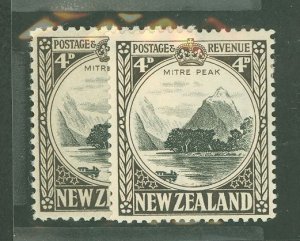 New Zealand #209a-b