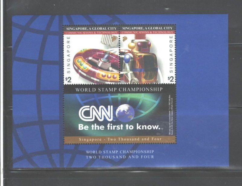SINGAPORE 2003 WORLD STAMP CHAMPIONSHIP, MS#1058c (CNN) MNH