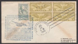 USA 1940 first flight cover San Francisco to New Caledonia..................Q492