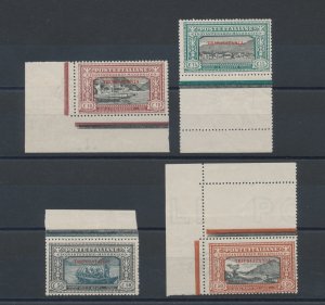1924 TRIPOLITANIA, Manzoni serietta, no. 11/14, 4 Values, MNH** Integral Sheet A