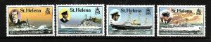 St Helena-Sc#475-8-unused NH set-Ships-1987-