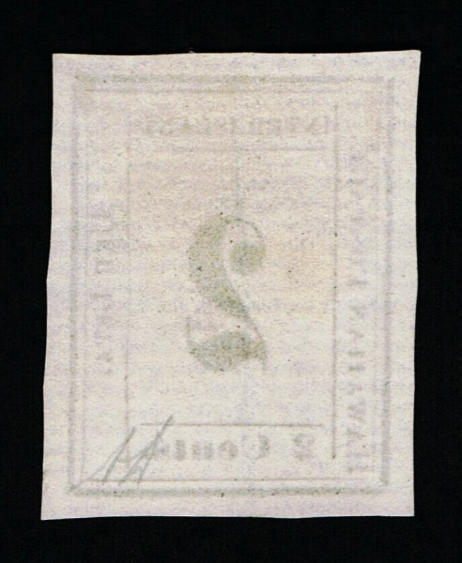 GENUINE HAWAII SCOTT #24 VF 1864 LAID PAPER EXPERTLY PLATED PLATE 7 POSITION #1x 