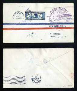 # C10 on CAM # 20 First Flight cover, Albany, NY to Buffalo, NY - 6-1-1928