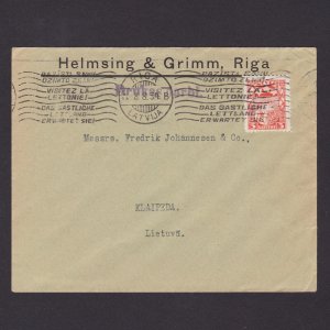 LATVIA 1934, Advertising cover from Riga to Klaipeda