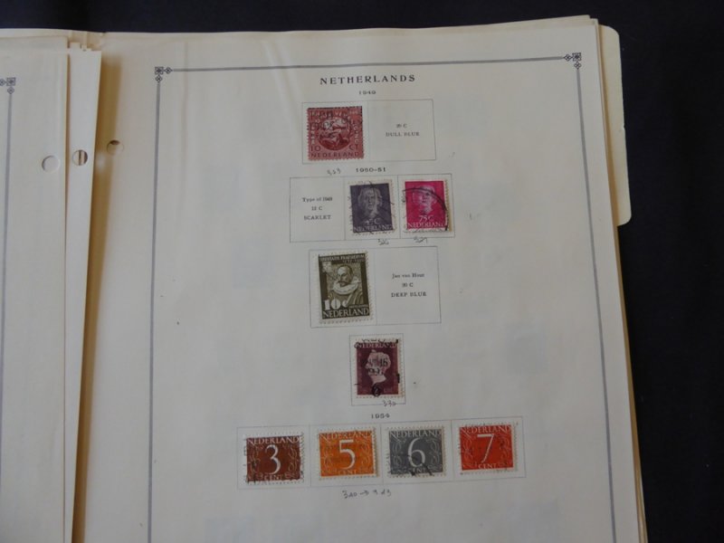 Netherlands 1872-1965 Stamp Collection on Scott International Pages