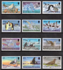 BRITISH ANTARCTIC 1998 Antarctic Birds; Scott 263-74, SG 290-301; MNH