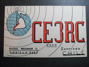 10463 Amateur Radio QSL Card SANTIAGO CHILE