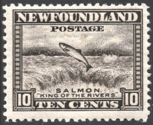 Newfoundland SC#260 10¢ Atlantic Salmon (1941) MNH