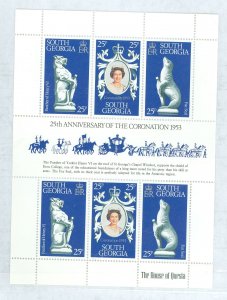 South Georgia #51 Mint (NH) Souvenir Sheet (Fauna) (Queen)