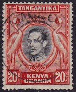 Kenya KUT - 1942 - Scott #74 - used - Bird Crane