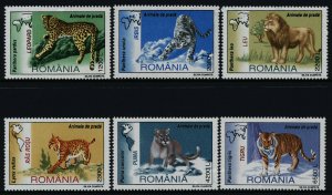 Romania 4408-14 MNH Endangered Wild Cats