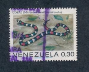 Venezuela 1972  Scott  1010 used - 30c, Coral snake