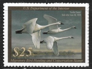 US #RW90 $25 Duck Stamps - Tundra Swans ~ MNH