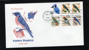 3033 Eastern Bluebird, FDC sheet pair Artmaster