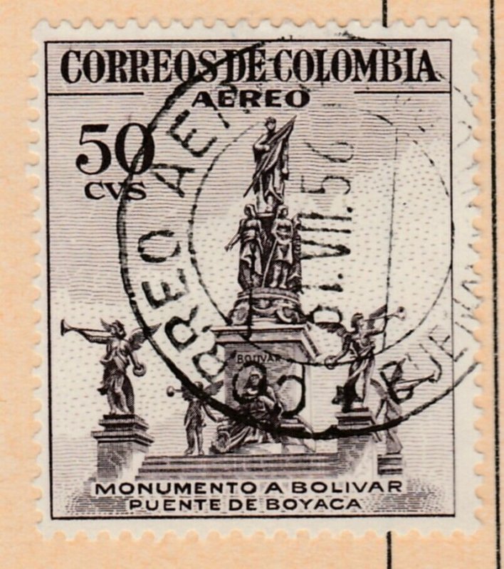 Colombia Air Post 1954 50c Fine Used A8P55F90