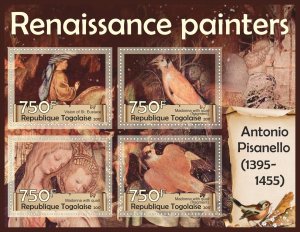 Stamps Art. Painting Antonio Pisanello 1+1 sheets perforated MNH** 2017 year