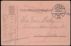 Austria WWI Railway Army Train Bahnhof Matzleinsdorf Feldpost G67324