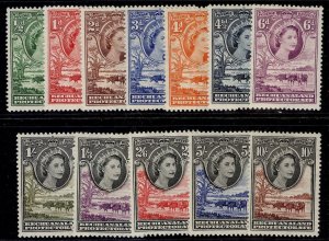 BECHUANALAND PROTECTORATE QEII SG143-153, 1955-58 complete set M MINT. Cat £100.