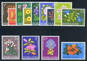 Sierra Leone 1963 'Flowers' set complete superb MNH. SG 242-254. Sc 227-239.