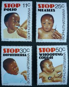 1985 Child Health MNH Stamps from South Africa (Bophuthatswana)