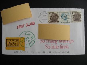 USA KM Davis local post stamp on postal 2004 cover 