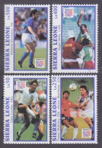 1993 Sierra Leone 2108,2110,2112-2113 1994 FIFA World Cup in USA 9,70 €