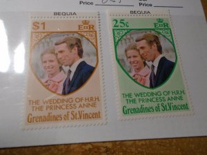 St Vincent  Bequia  #  1-2  MNH