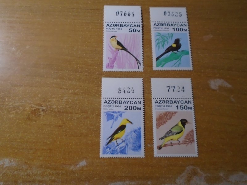 Azerbaijan  #  591-94  MNH    Birds