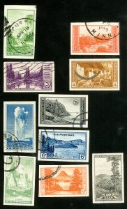 US Stamps # 756-65 Used XF