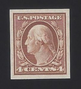 US #346 1908 Orange Brown Imperf Wmk 191 MNH VF SCV $29