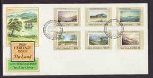 New Zealand 912-917 Landscapes 1988 U/A FDC