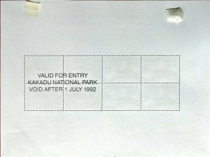 1991 AUSTRALIAN DUCK STAMP EXPO min sheet and $3.30 Cape York Queensland x8 Used