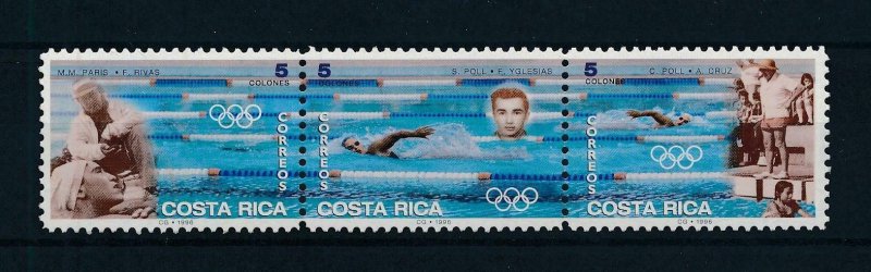 [104418] Costa Rica 1996 Olympic Games Atlanta swimming  MNH