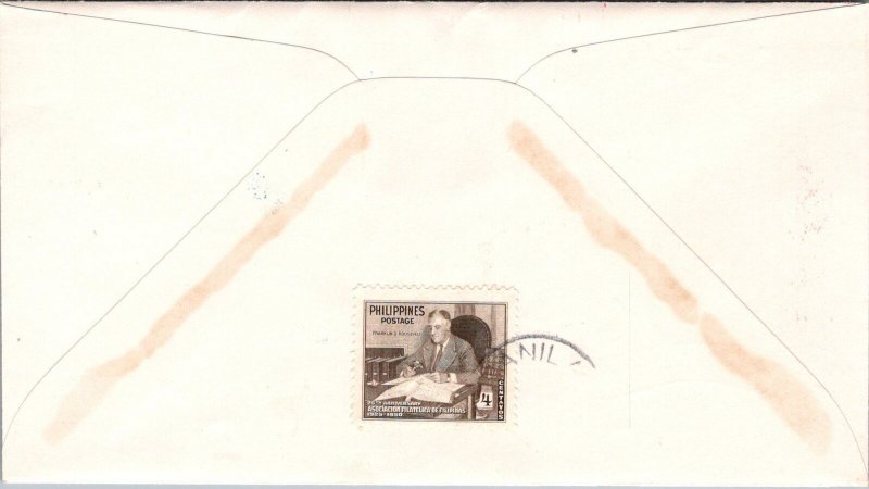 Philippines FDC 1953 - Manuel L Quezon - 1c Stamp - Single - F43144