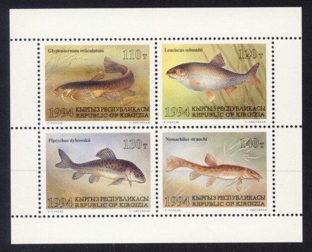 Kyrgyzstan Sc# 51a MNH Fish (S/S)