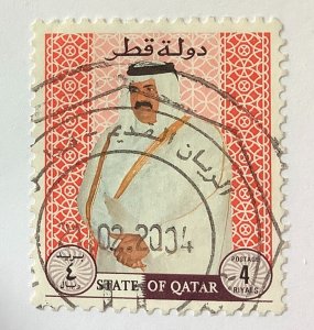 Qatar 1996 Scott 887 used - 4R,  Hamad ibn Khalifa Ath-Thani