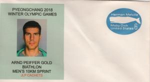 PYEONGCHANG WINTER OLYMPIC GAMES BIATHLON CACHET   FDC5000