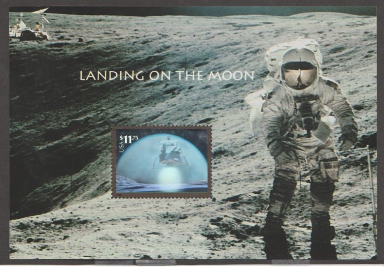 U.S. Scott #3413 Landing on the Moon - Space Stamp - Mint NH Souvenir Sheet