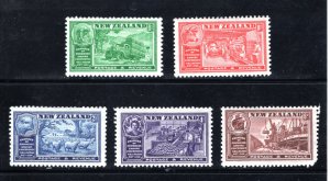 New Zealand #218-222 Unused  VF  CV $8.25  ...  4331229/822