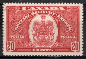 Canada - Special Delivery - 20 Cents Dark Carmine -  # E8 M/H