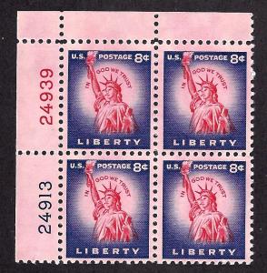 1041 Mint,OG,NH... Plate Block of 4