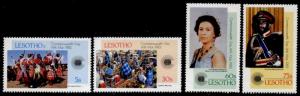 Lesotho 394-7 MNH Dace, Queen Elizabeth, King Moshoeshoe II