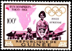 Guinea #355-360, Complete Set(7), 1965, Olympics, Never Hinged