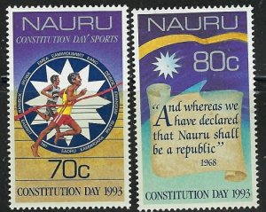 Nauru 400-01 MNH 1993 set (fe8900)