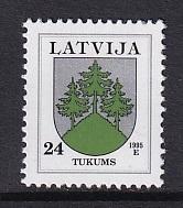 Latvia   #372  MNH  1994    24s  Arms  Tukums  1995