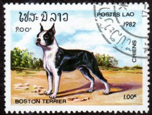 Laos 407 - Cto - 1k Boston Terrier (1982)